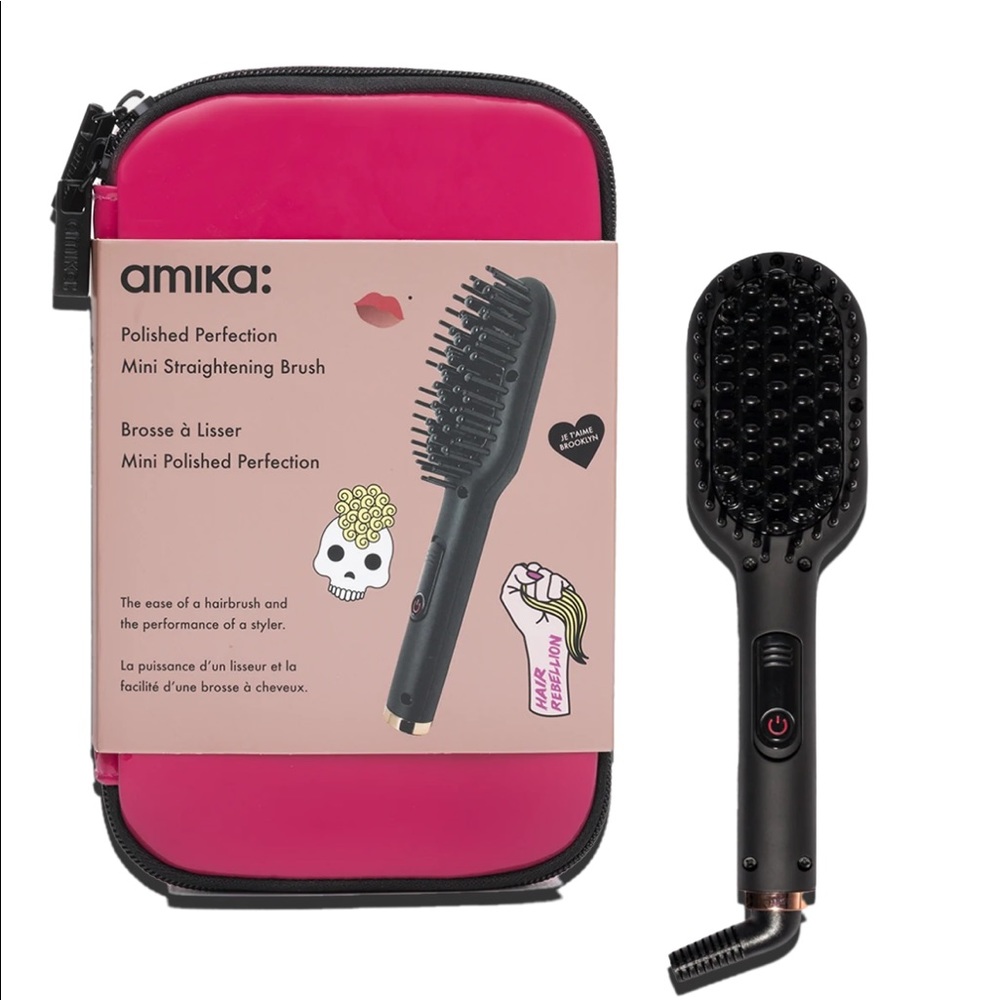 NWOT Amika Polished Perfection Mini
Straightening Brush